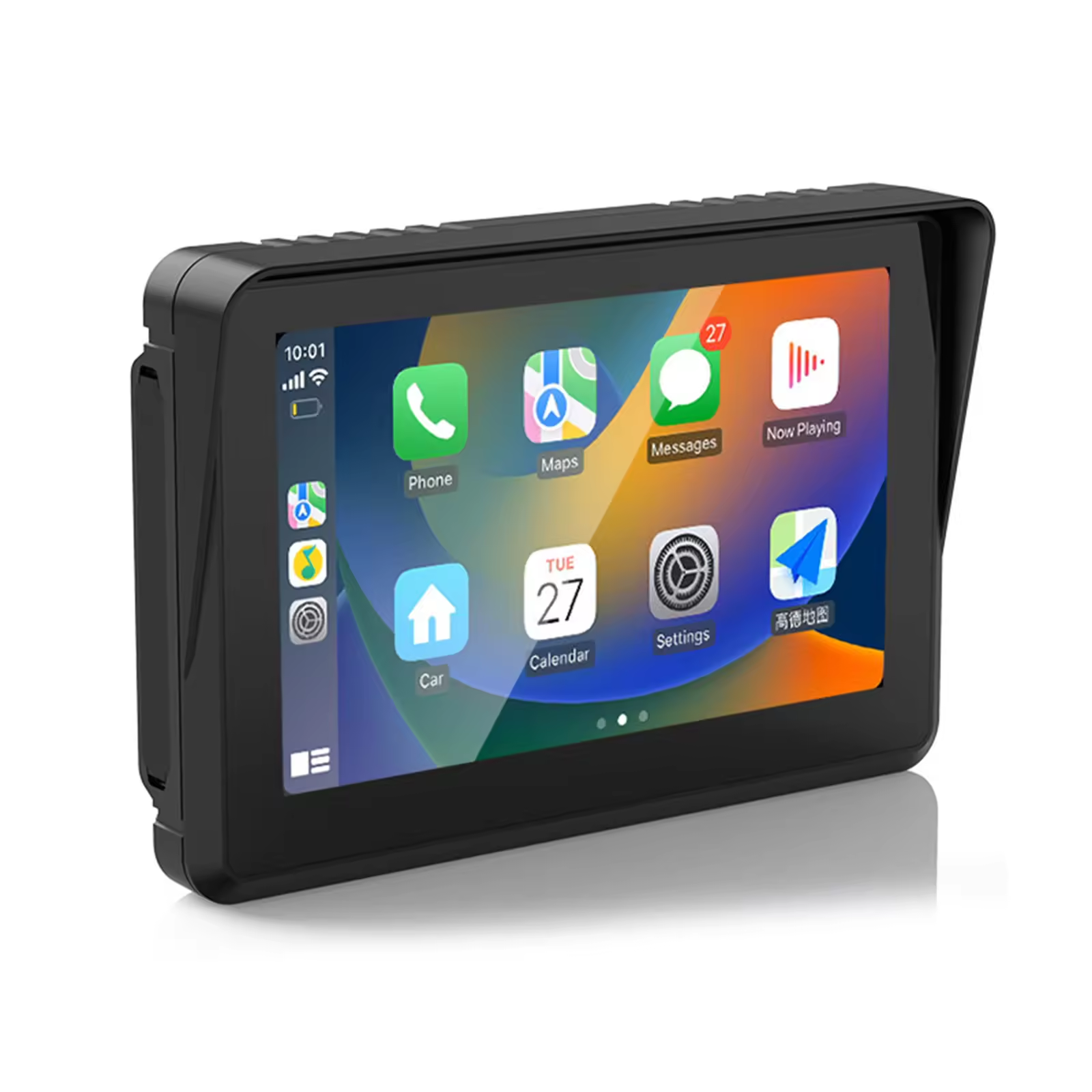 Carlikeit MT2 - Pantalla inalámbrica para motocicleta Carplay y Android Auto