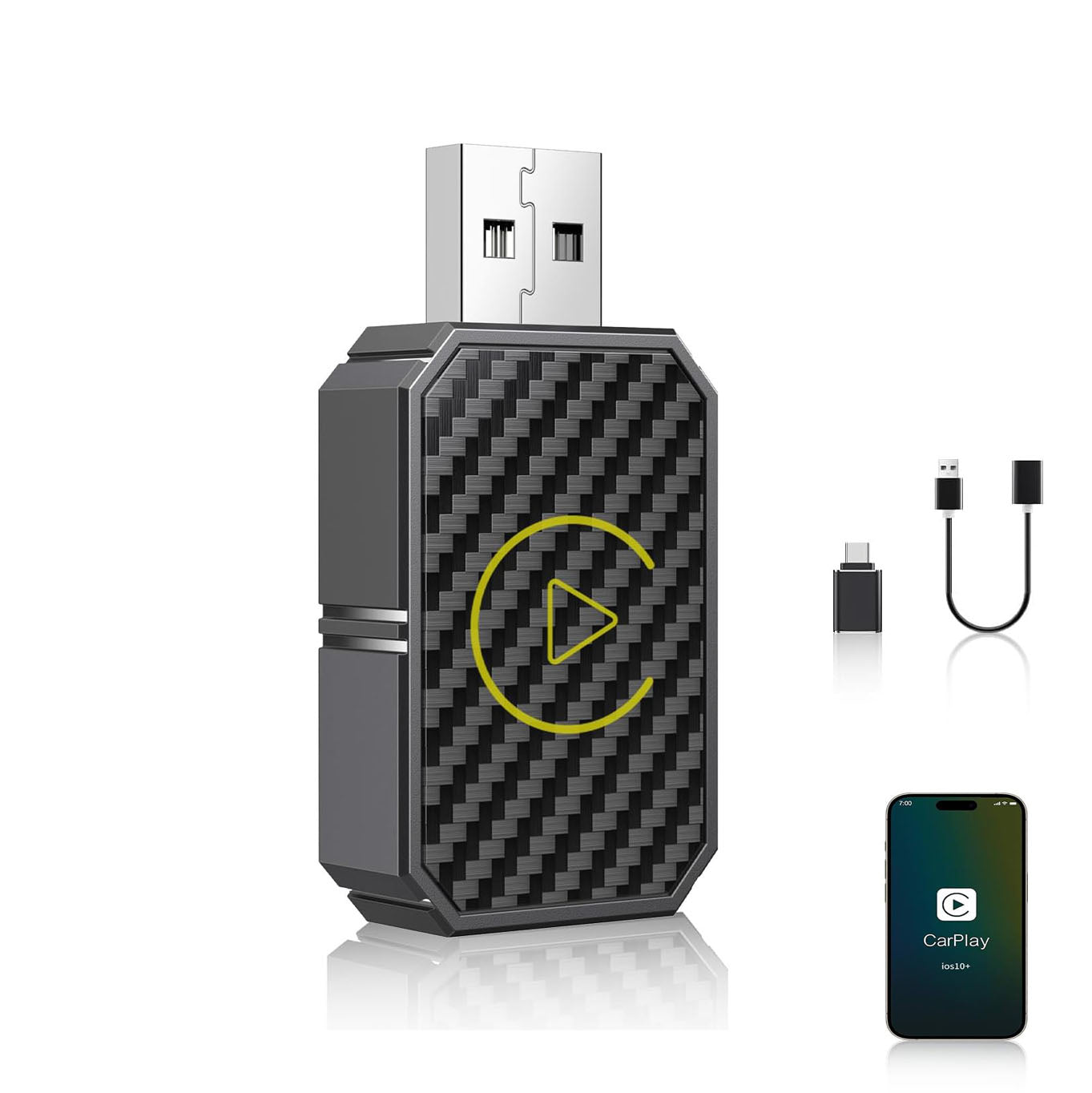 Carlikeit U2 Wireless Carplay Android Auto Adapter