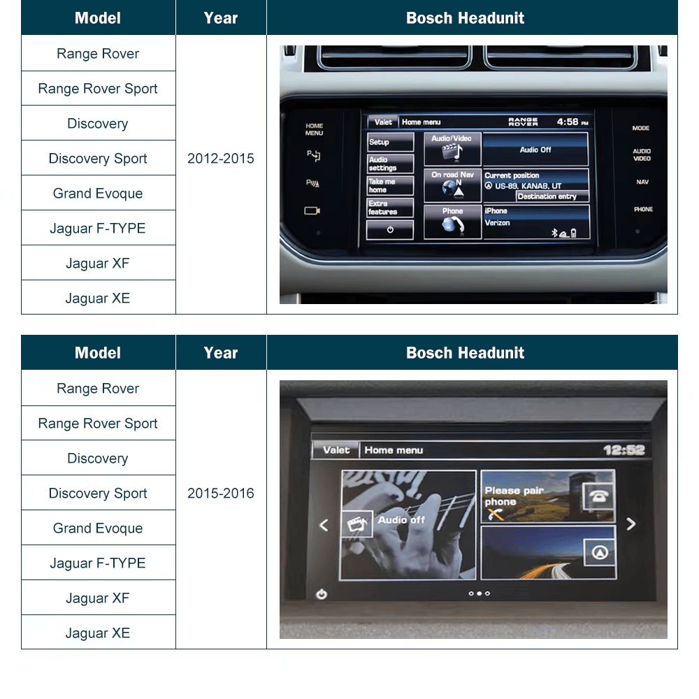 Carlikeit JR1 Jaguar Land Rover Wireless Carplay&amp;Android Auto - Carlikeit