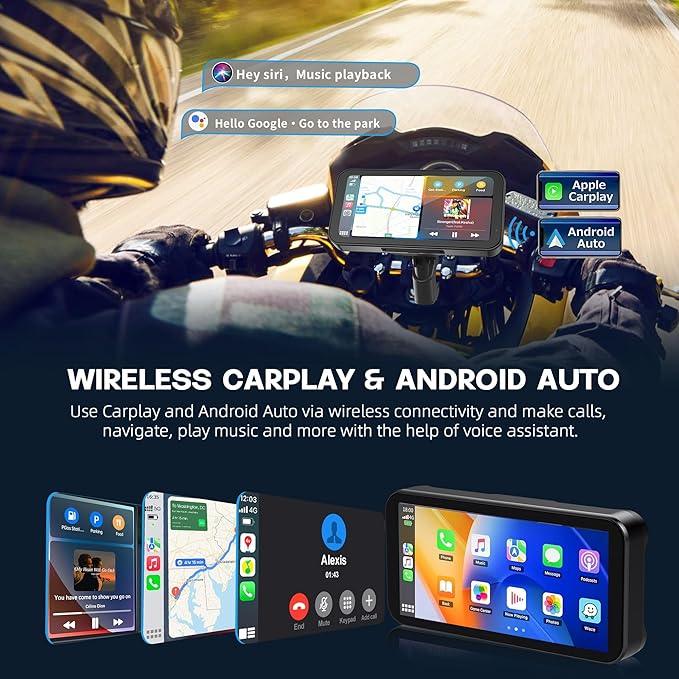 Carlikeit MT1 Motorcycle Wireless Carplay&Android Auto Screen - Carlikeit