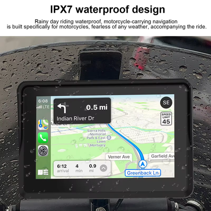 Carlikeit MT2 Motorcycle Wireless Carplay&amp;Android Auto Screen