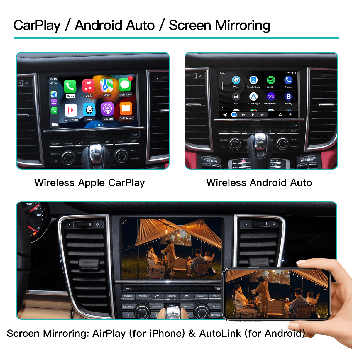 Carlikeit PO1 Porsche Wireless Carplay Android Auto - Carlikeit