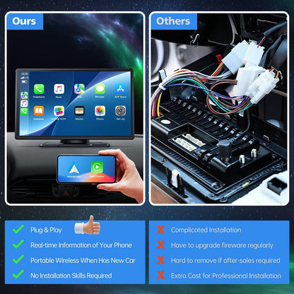 9&quot; Carlikeit TS3 Wireless CarPlay&amp;Android Auto Touch Screen