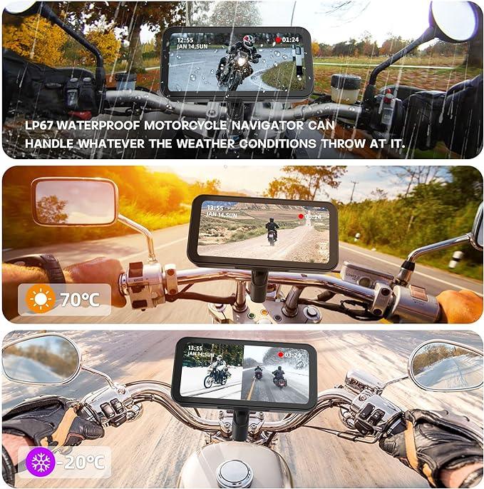 Carlikeit MT1 Motorcycle Wireless Carplay&Android Auto Screen - Carlikeit