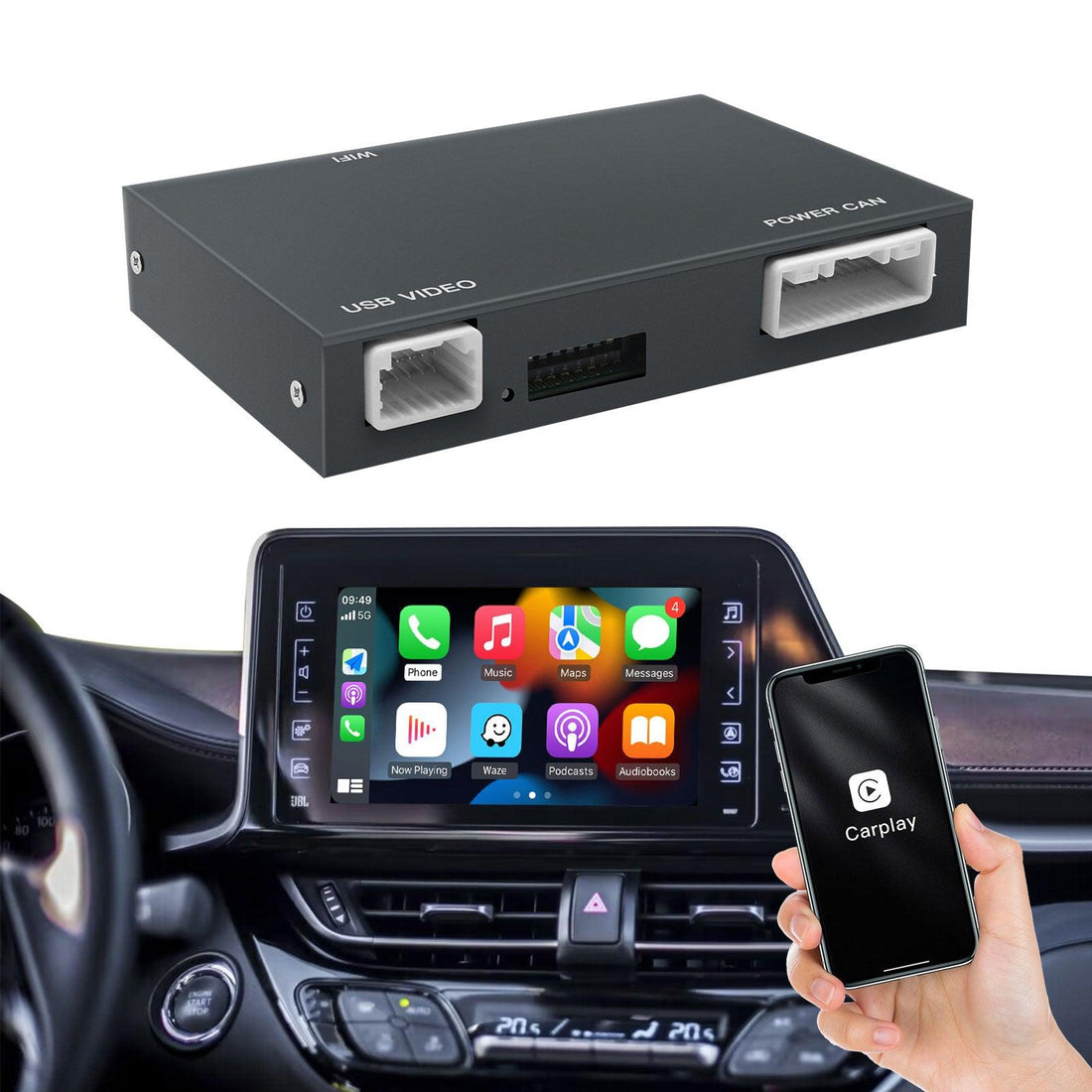 Carlikeit FT1 Toyota Wireless Carplay Android Auto Adapter - Carlikeit