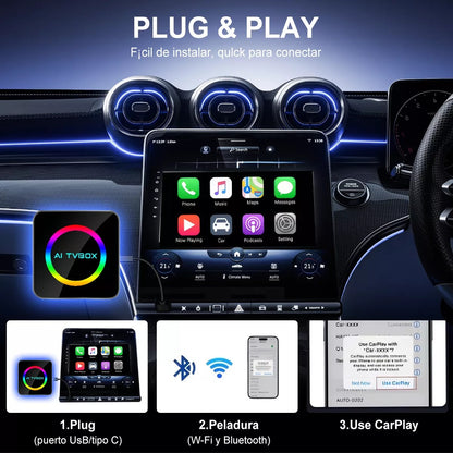 Carlikeit OB4 Wireless Carplay Android Auto Adapter Box