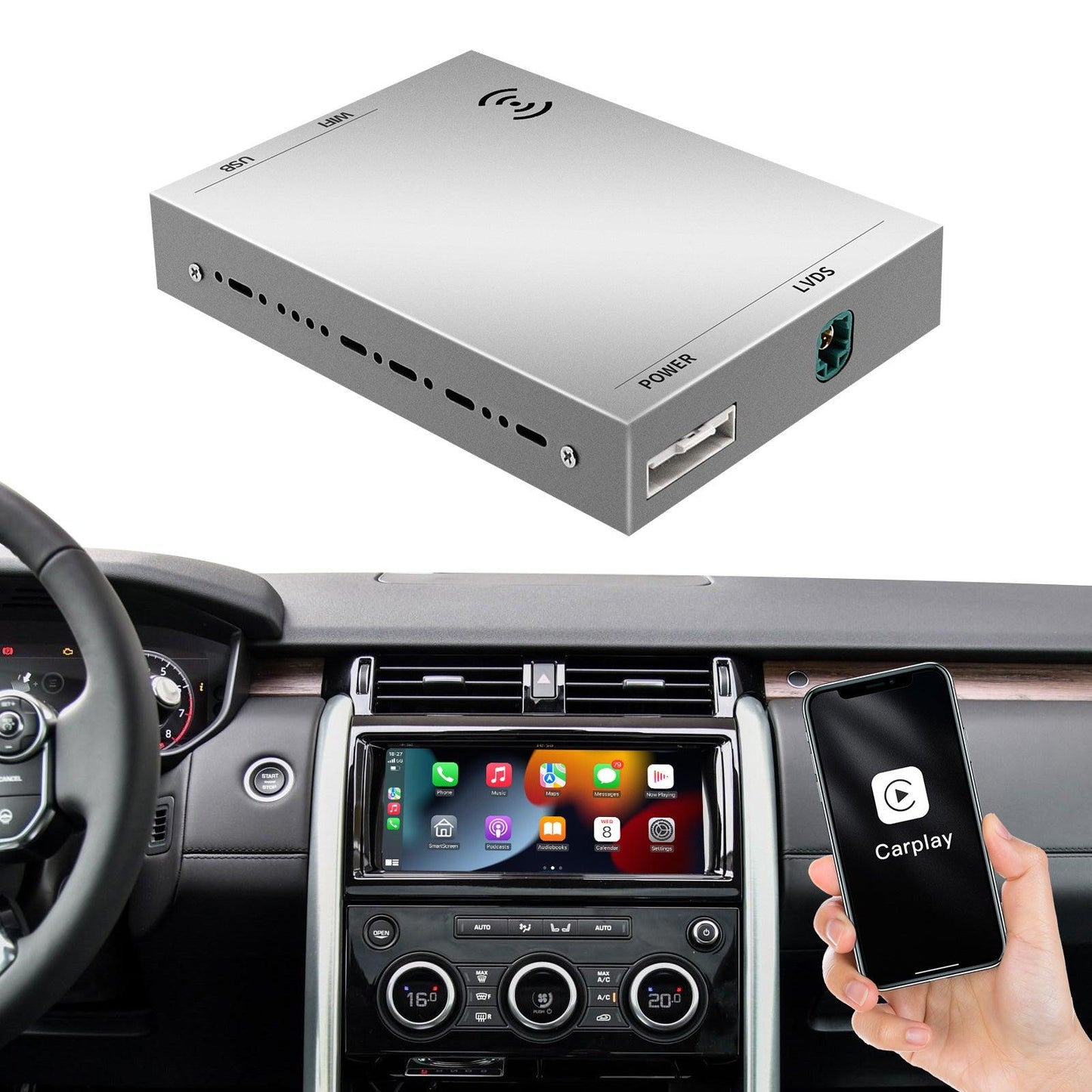 Carlikeit JR1 Jaguar Land Rover Wireless Carplay&Android Auto - Carlikeit