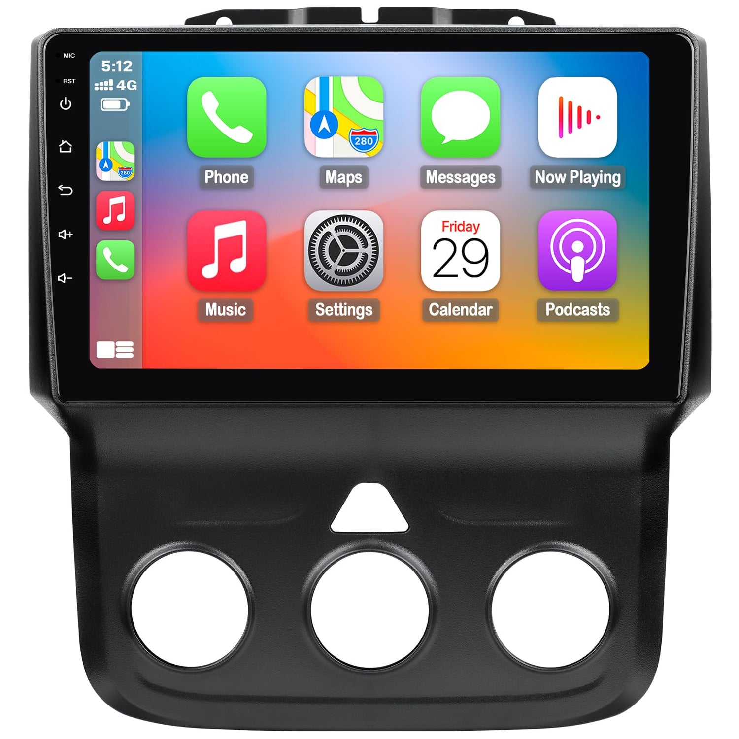 Carlikeit DG1 Car Stereo Wireless CarPlay Android Auto for Dodge RAM