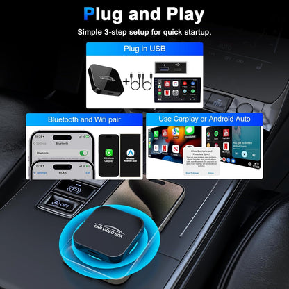 Carlikeit OB3 Wireless Carplay Android Auto Adapter