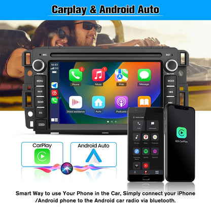 Carlikeit CB1 Car Stereo Wireless CarPlay for Chevrolet GMC Buick