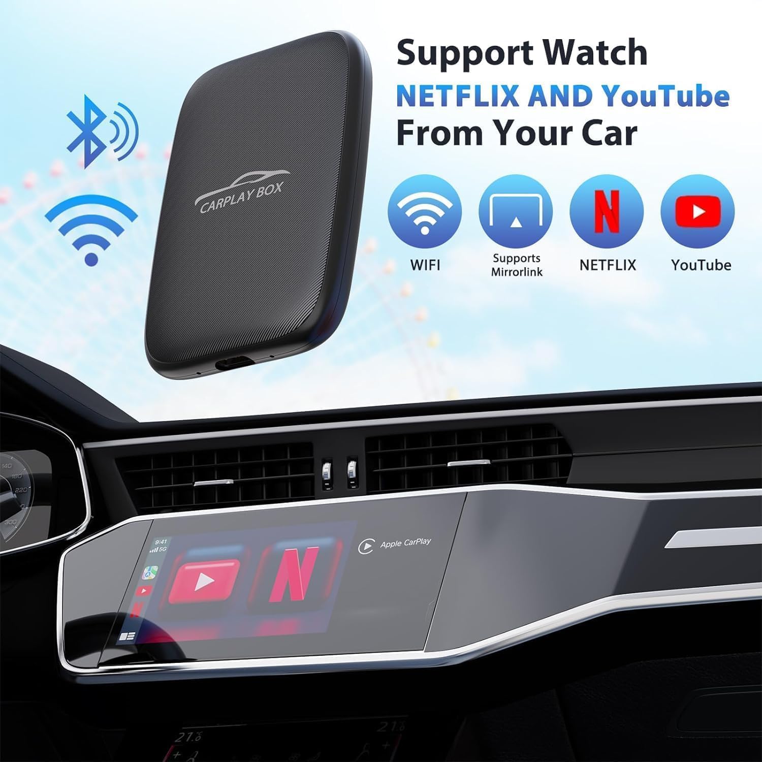 CarlikeitOB2 Wireless CarPlay Android Auto AI Box